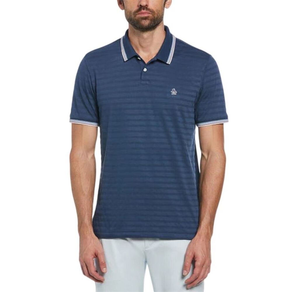 Original Penguin Mens Tipped Regular Polo Shirt / Sargasso Sea